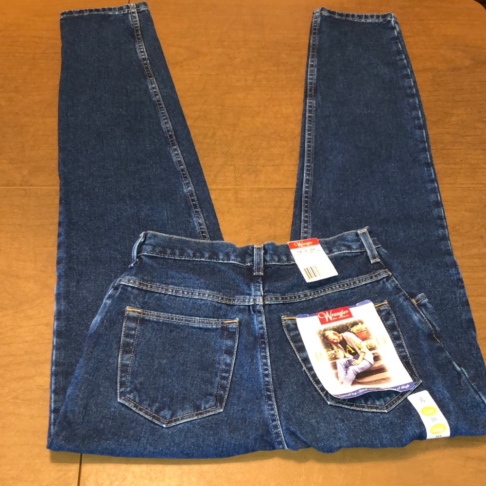 VTG WRANGLER High Rise Tapered Leg Jeans 10 Long